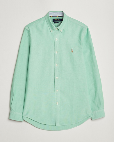 Herre |  | Polo Ralph Lauren | Slim Fit Oxford Button Down Shirt Golf Green