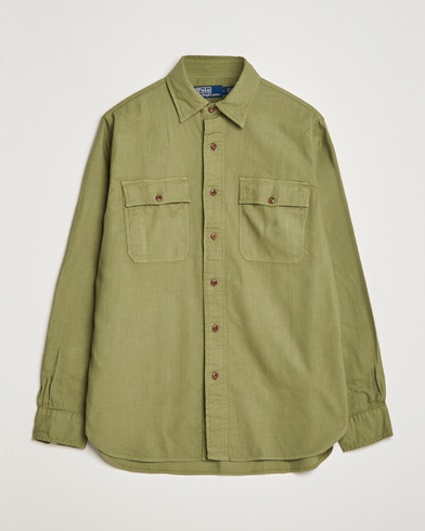Herre | Overshirts | Polo Ralph Lauren | Cotton Overshirt Sage Olive