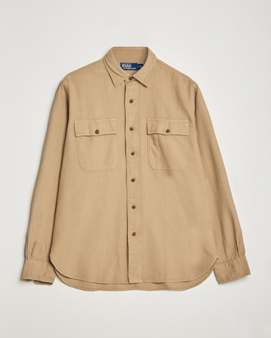 Herre | Shirt Jackets | Polo Ralph Lauren | Cotton Overshirt Vintage Khaki