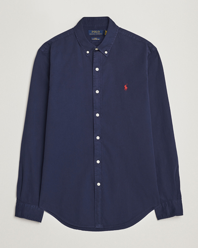 Herre | Tøj | Polo Ralph Lauren | Slim Fit Twill Shirt Newport Navy