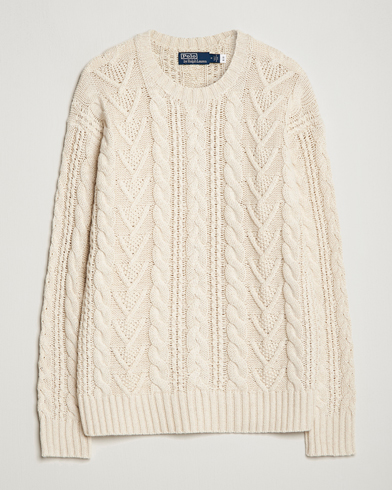 Herre |  | Polo Ralph Lauren | Knitted Fishermen Sweater Cream