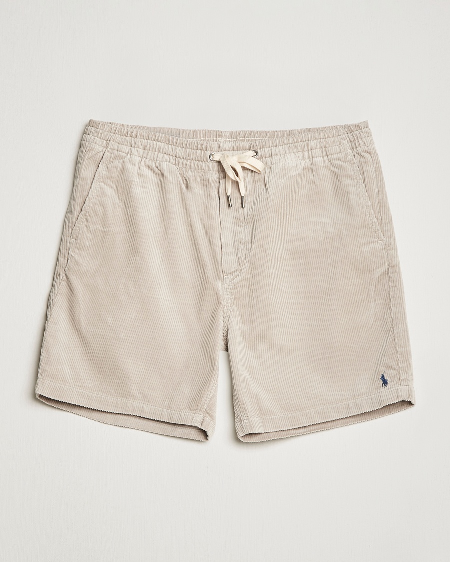  Prepster Corduroy Drawstring Shorts Khaki Stone