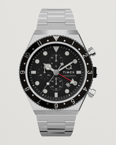 Herre | Ure | Timex | Time Zone Chronograph 40mm Black Dial