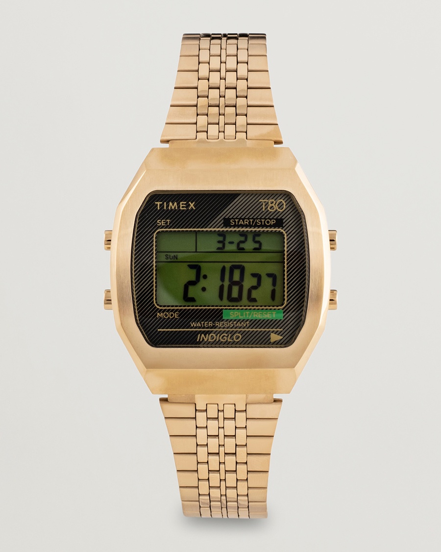 Timex T80 Stainless Steel 36mm Gold – Guld