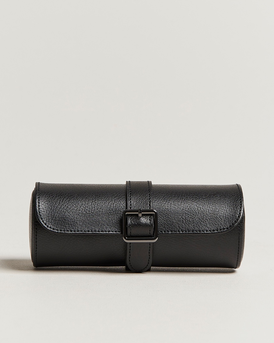 WOLF Triple Watch Roll Black – Sort