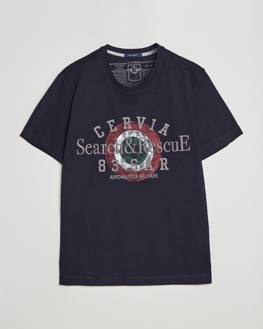 Herre | | Aeronautica Militare | Cotton T-Shirt Navy