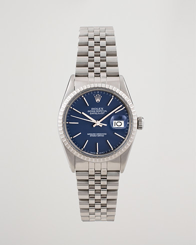 Herre | Pre-Owned & Vintage Watches | Rolex Pre-Owned | Datejust 16030 Oyster Perpetual Steel Blue