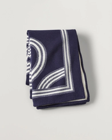 Herre | Tekstiler | Ralph Lauren Home | Berken Wool/Cashmere Signature Logo Blanket Navy