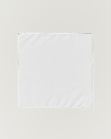 Herre | Lommeklude | Eton | Signature Twill Pocket Square White
