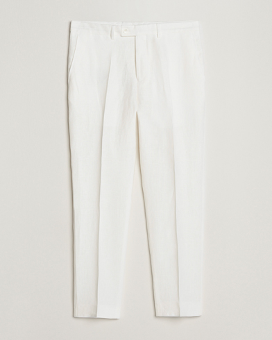 Herre | Nyheder | Oscar Jacobson | Deccan Linen Trousers White