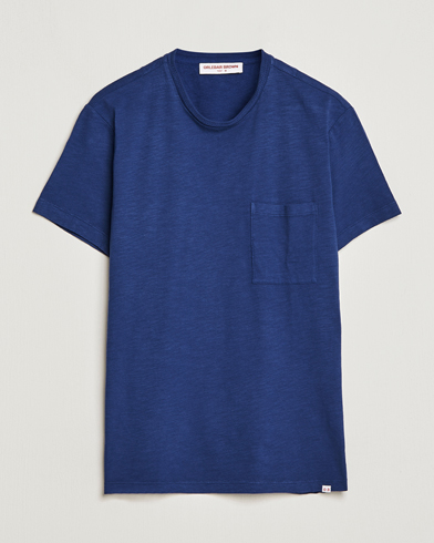 Herre | Orlebar Brown | Orlebar Brown | OB Classic Garment Dyed Cotton T-Shirt Lagoon Blue