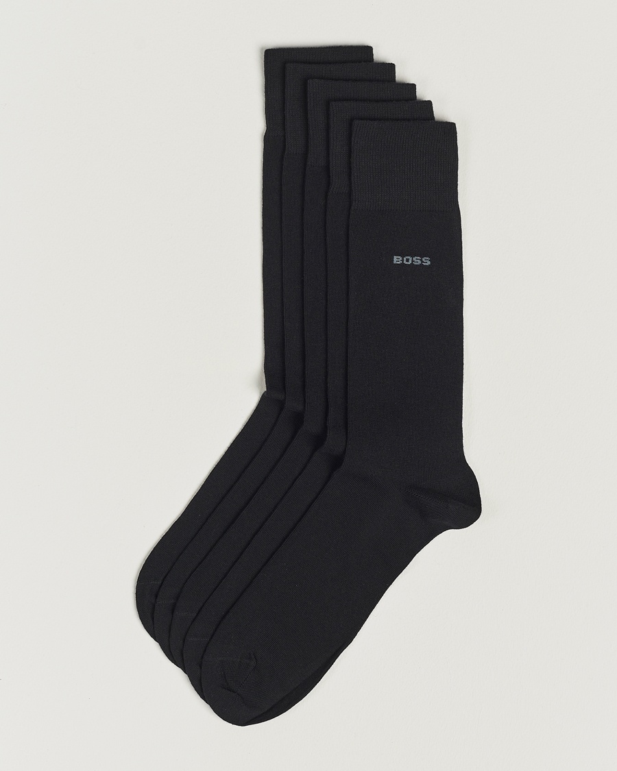 BOSS BLACK 5-Pack RS Uni Socks Black – Sort