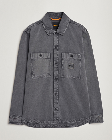 Herre | Overshirts | BOSS ORANGE | Locky Pocket Overshirt Dark Grey