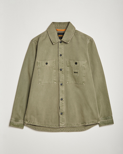 Herre | Shirt Jackets | BOSS ORANGE | Locky Pocket Overshirt Pastel Green