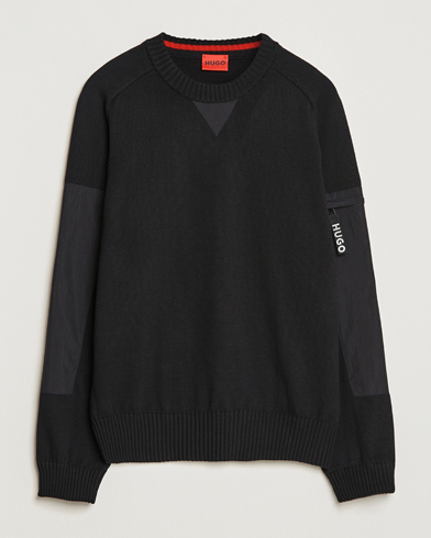 Herre | HUGO | HUGO | Sutil Knitted Sweater Black