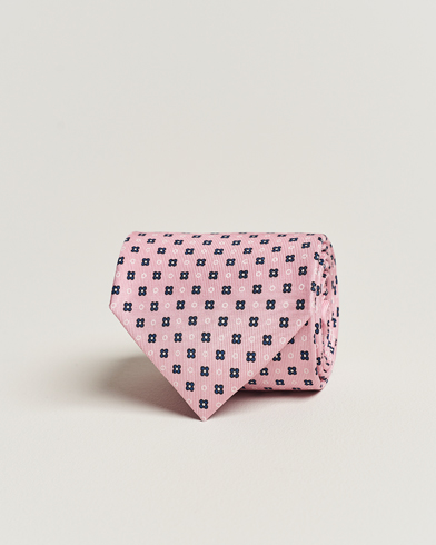 Herre | E. Marinella | E. Marinella | 3-Fold Printed Silk Tie Pink