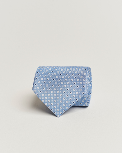 Herre | E. Marinella | E. Marinella | 3-Fold Printed Silk Tie Light Blue
