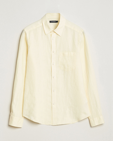 Herre | Hørskjorter | J.Lindeberg | Clean Linen Slim Shirt Pear Sorbet