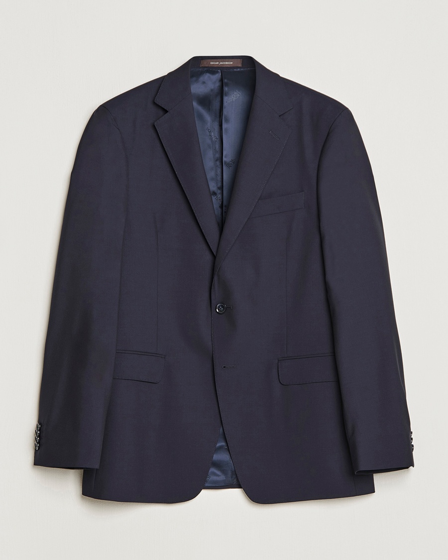 Herre | Personal Classics | Oscar Jacobson | Falk Wool Blazer Navy