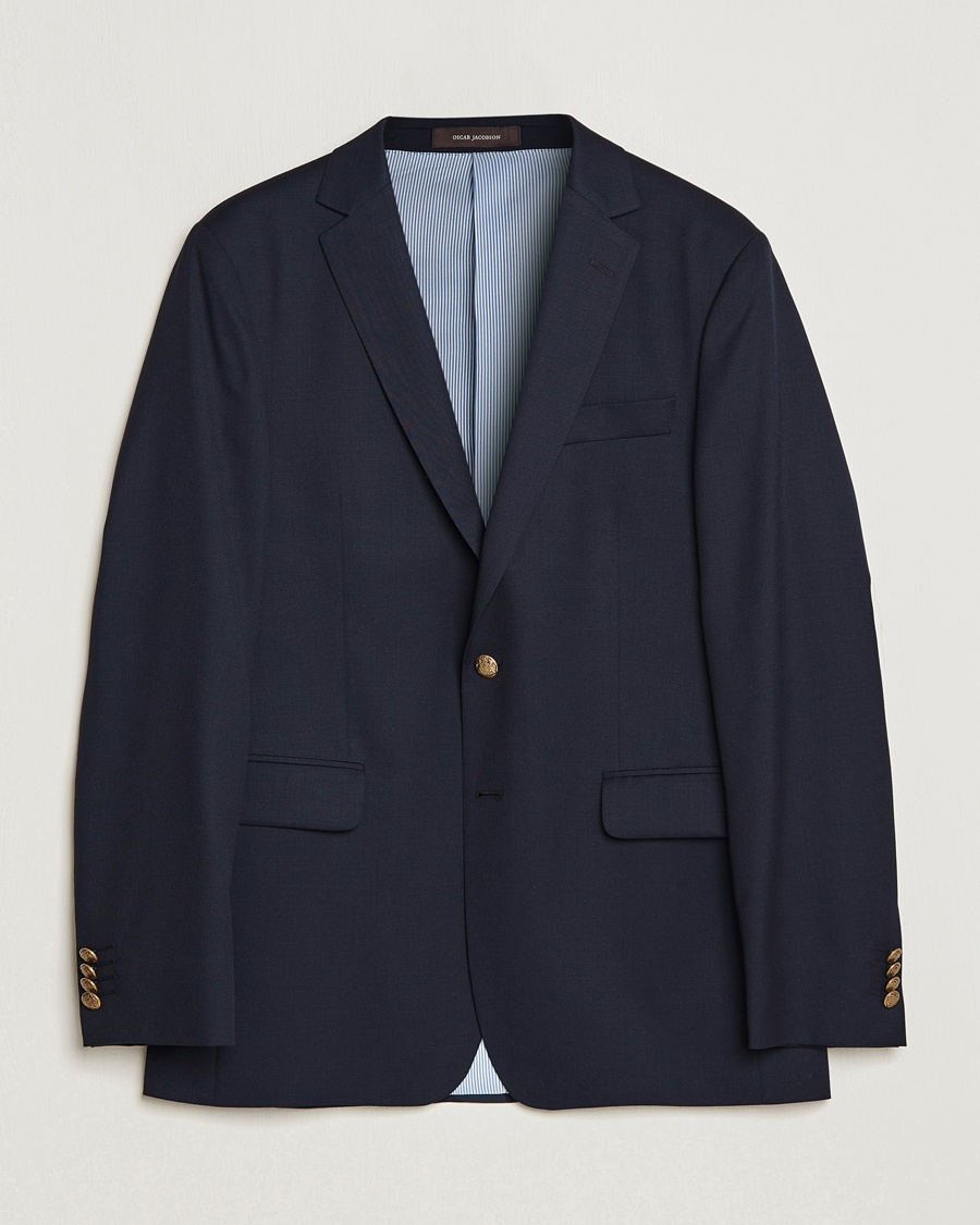  John Club Wool Blazer Navy