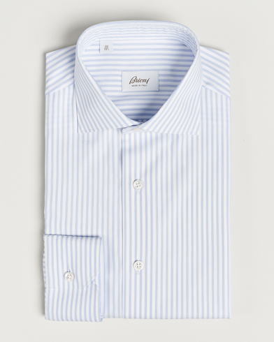 Herre | Brioni | Brioni | Slim Fit Striped Dress Shirt Light Blue