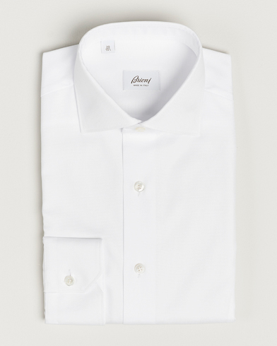 Herre | Brioni | Brioni | Slim Fit Royal Oxford Dress Shirt White