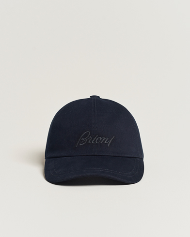 Herre | Brioni | Brioni | Soft Wool Baseball Cap Navy