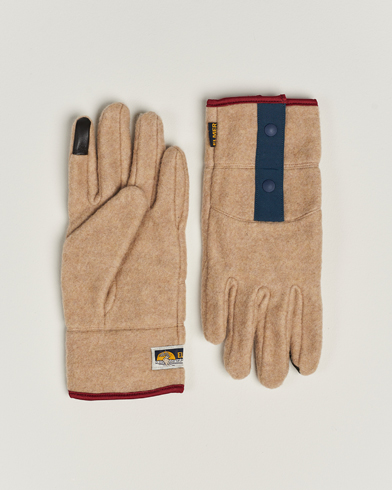 Herre | Handsker | Elmer by Swany | Recycled Wool Fleece Gloves Camel