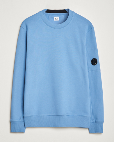 Herre | Sweatshirts | C.P. Company | Diagonal Raised Fleece Lens Sweatshirt Blue