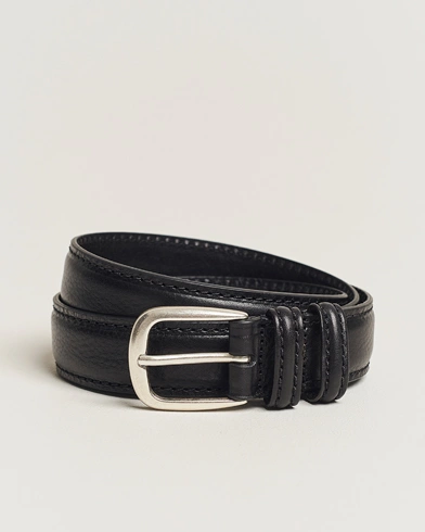 Herre | Bælter | Anderson's | Grained Leather Belt 3 cm Black