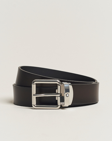 Herre | Glatte bælter | Montblanc | 30mm Leather Belt Brown