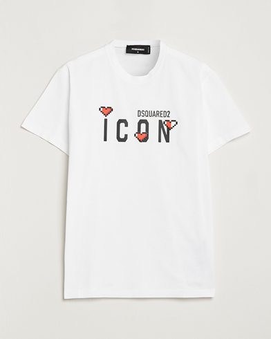 Herre | Dsquared2 | Dsquared2 | Cool Fit Heart Icon Tee White