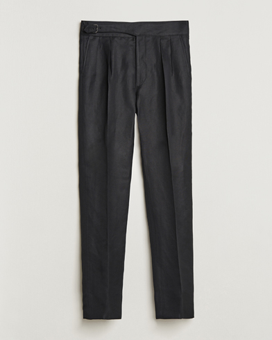 Herre | Pæne bukser | Ralph Lauren Purple Label | Byron Pleated Trousers Black