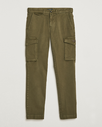 Herre | Cargobukser | Aeronautica Militare | Cotton Cargo Pants Off Green