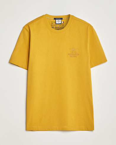 Herre | Kortærmede t-shirts | Aeronautica Militare | TS2129 Crew Neck T-Shirt Yellow