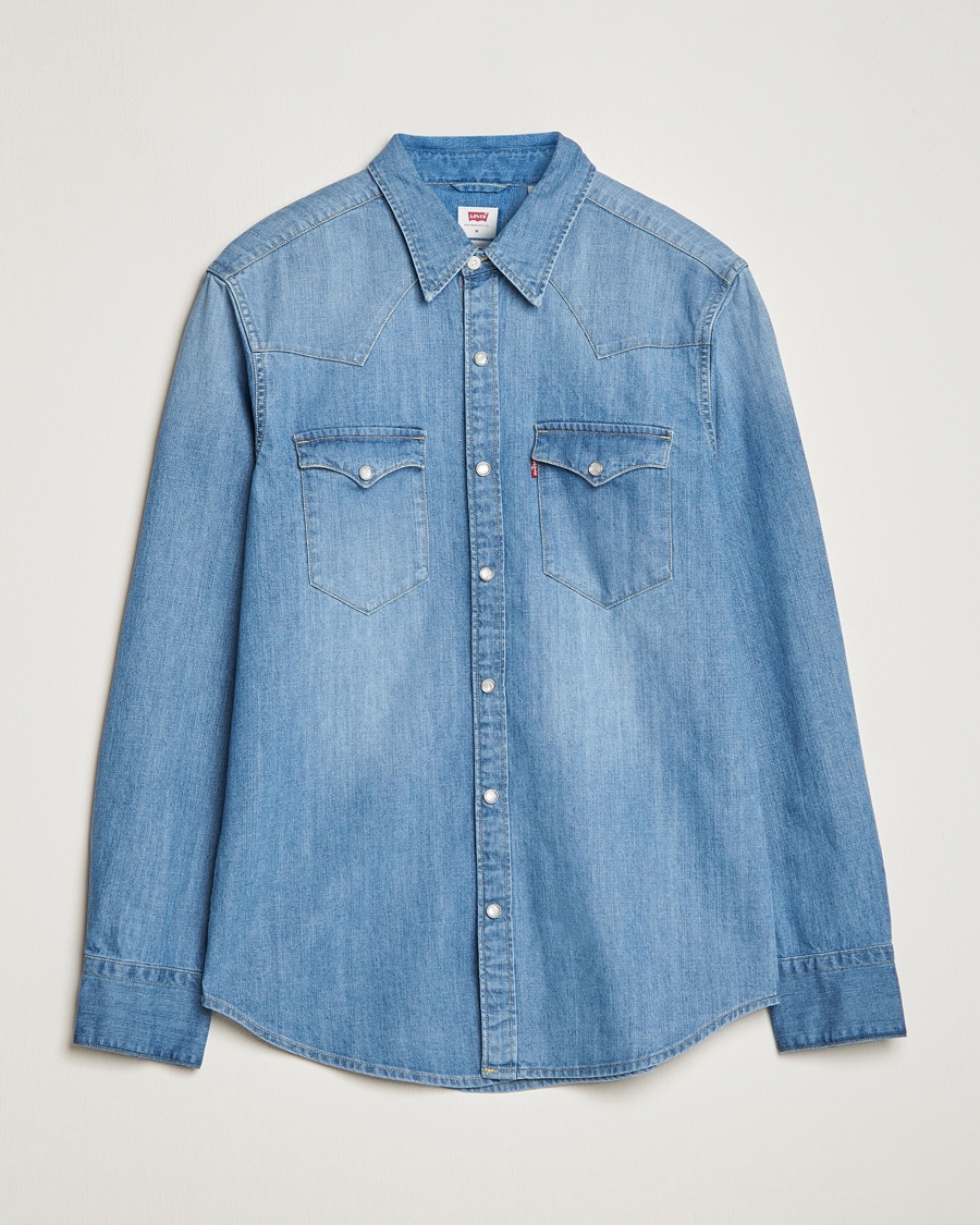 Levi's Barstow Western Standard Shirt Light Blue – Blå