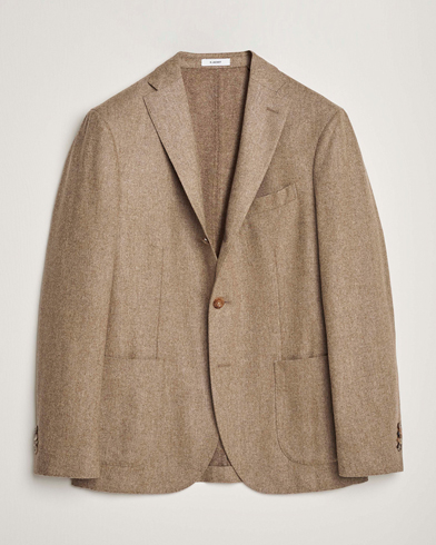 Herre | Blazere & jakker | Boglioli | K Jacket Washed Flannel Blazer Beige