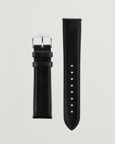 Herre | Urremme | HIRSCH | Osiris Calf Leather Watch Strap Black