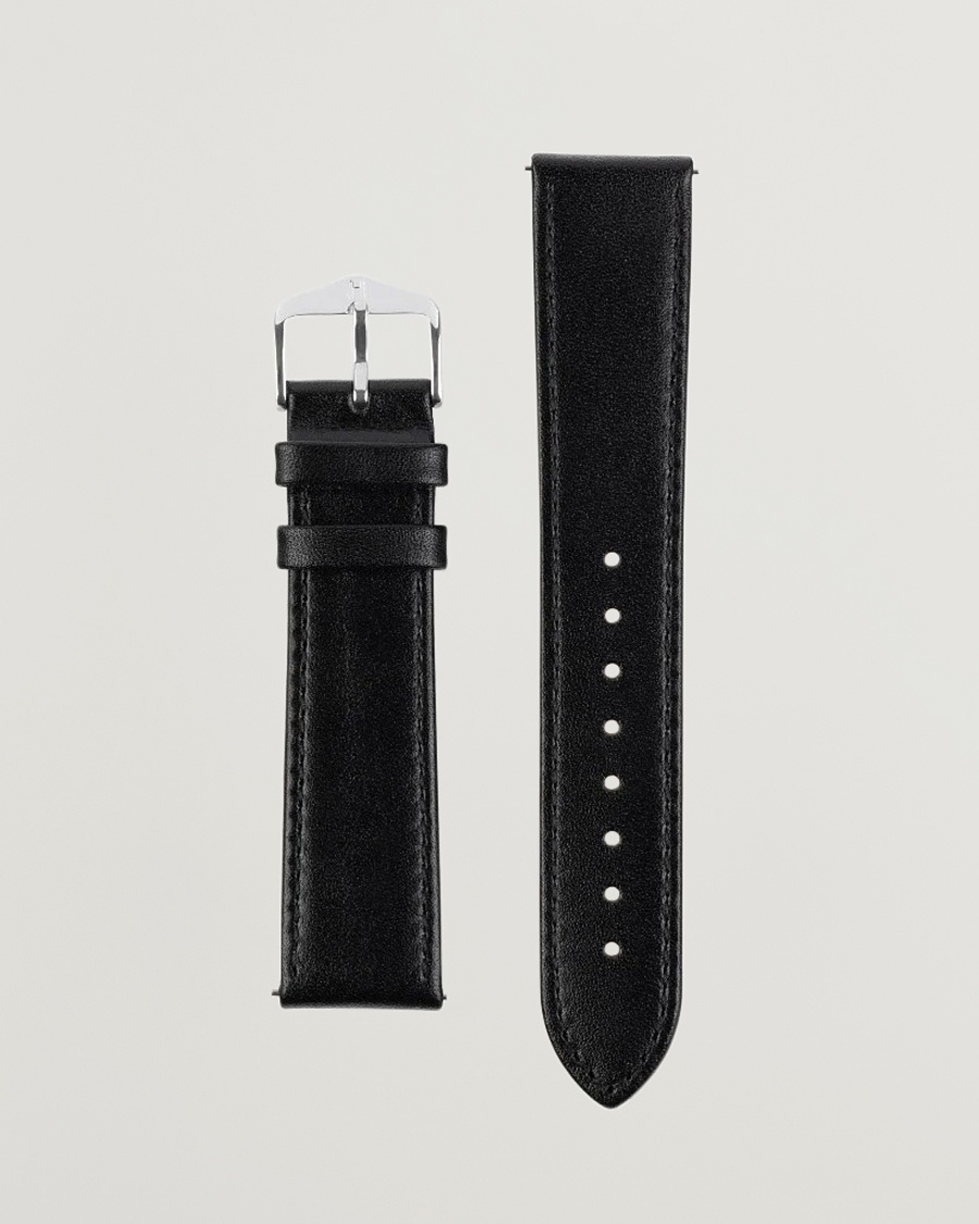 HIRSCH Osiris Calf Leather Watch Strap Black – Sort