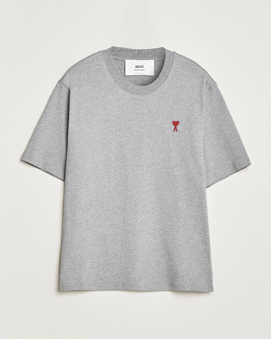 Herre | Kortærmede t-shirts | AMI | Heart Logo T-Shirt Heather Grey