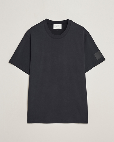 Herre | Kortærmede t-shirts | AMI | Fade Out Crew Neck T-Shirt Black