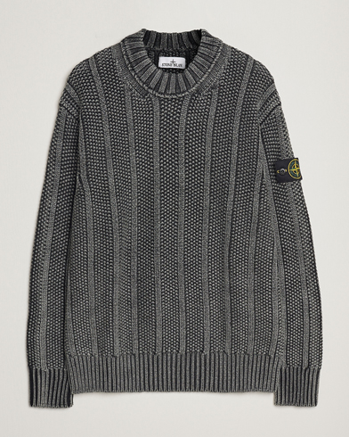 Herre | Strikkede trøjer | Stone Island | Knitted Wool Crewneck Black