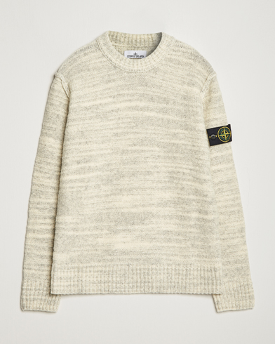 Herre | Luxury Brands | Stone Island | Knitted Wool/Nylon Sweater Plaster