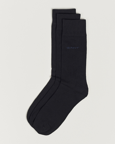 Herre | GANT | GANT | 3-Pack Cotton Socks Black