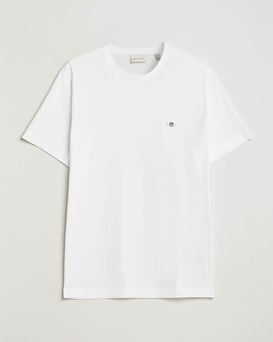 GANT The Original Solid T-Shirt White – Hvid