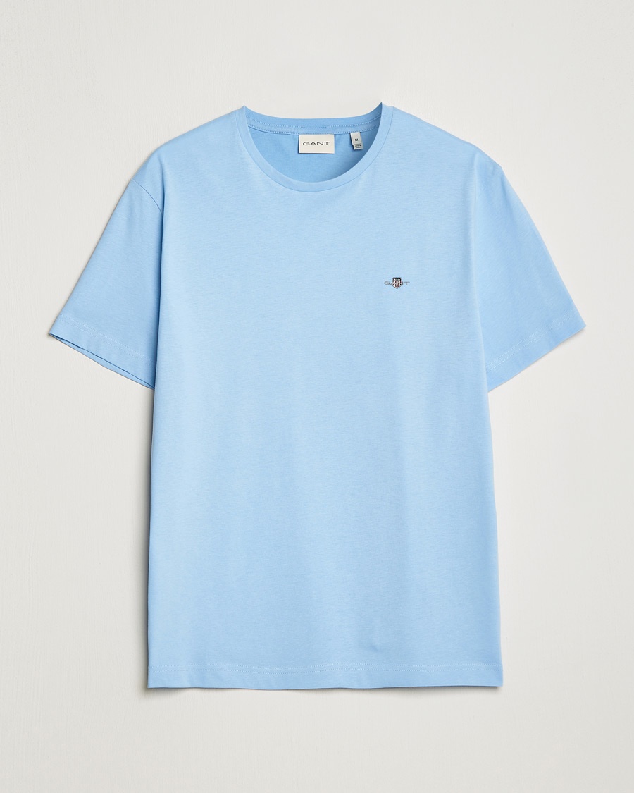 GANT The Original Solid T-Shirt Capri Blue – Blå