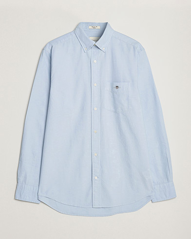 Herre | GANT | GANT | Regular Fit Oxford Shirt Light Blue