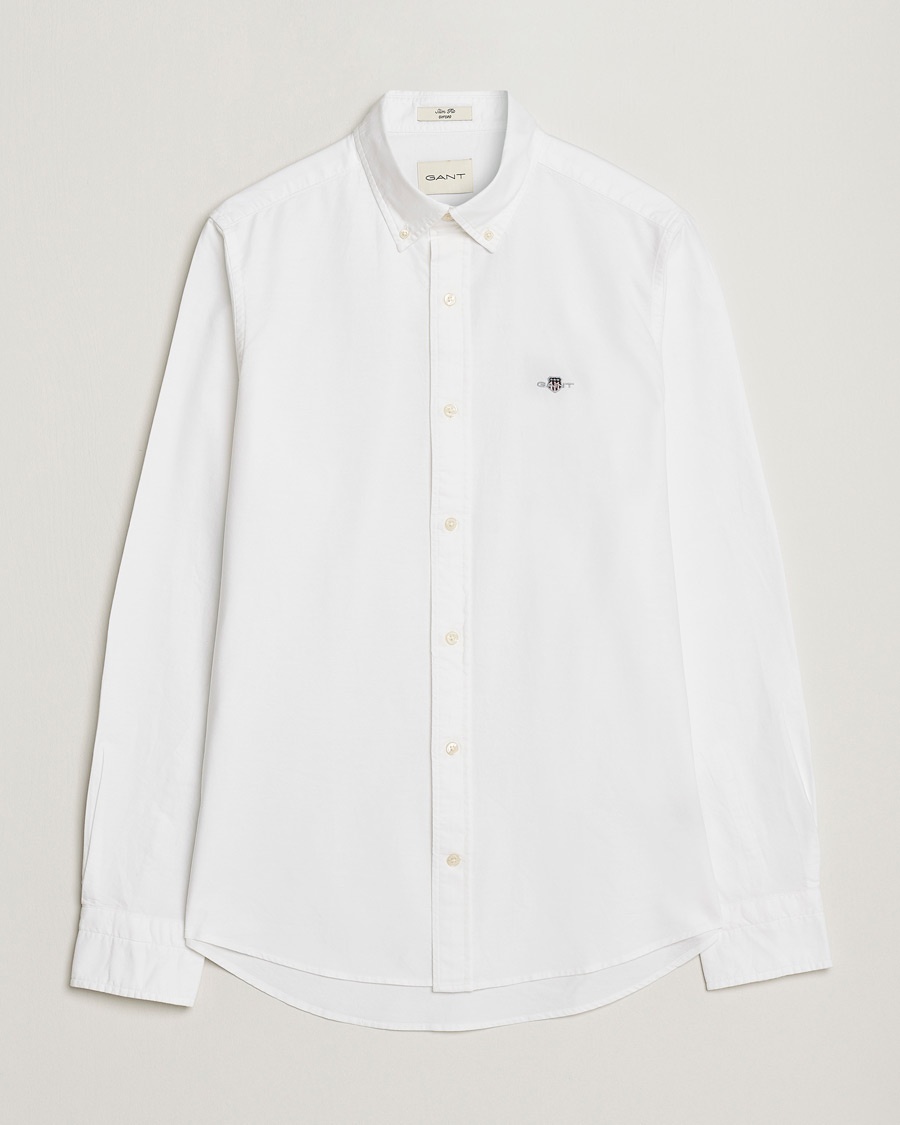 Gant Slim Fit Oxford Shirt White – Hvid