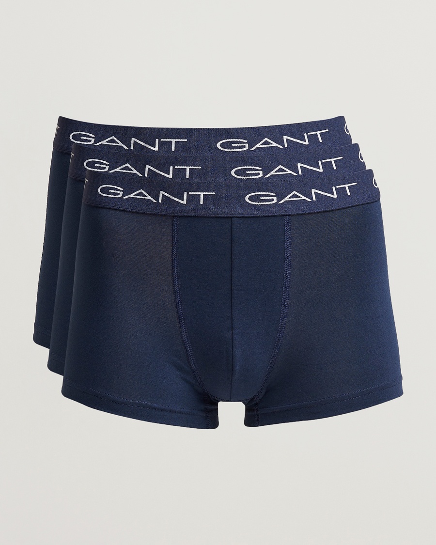 Herre | Afdelinger | GANT | 3-Pack Trunk Boxer Marine