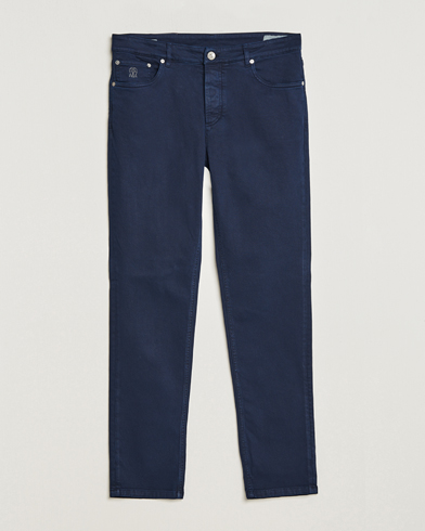 Herre | 5-pocket bukser | Brunello Cucinelli | Traditional Fit 5-Pocket Pants Navy